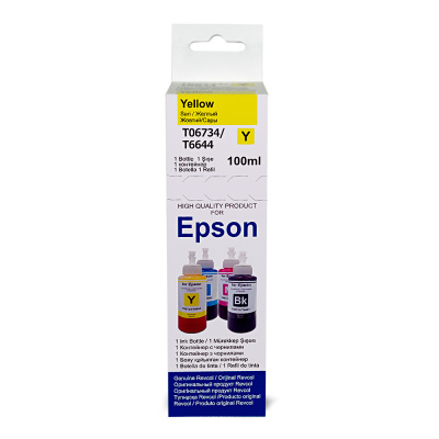 Чернила Epson, Revcol, серия L, оригинальная упаковка, Yellow, Dye, 100 мл. 1
