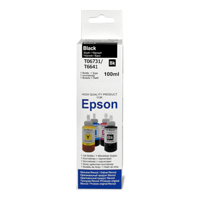 Чернила Epson, Revcol, серия L, оригинальная упаковка, Black, Dye, 100 мл. 1